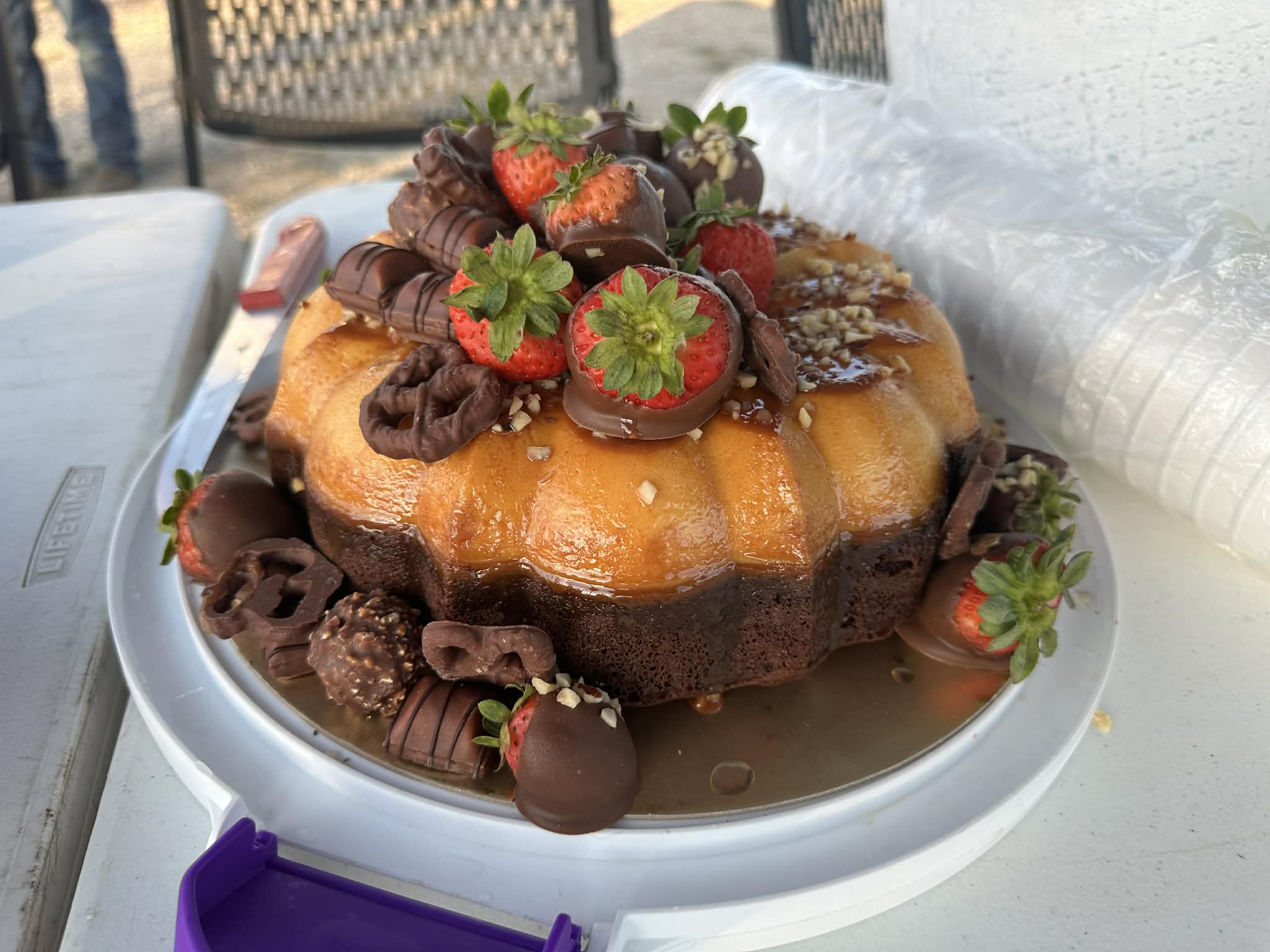 Custom Chocoflan Cake